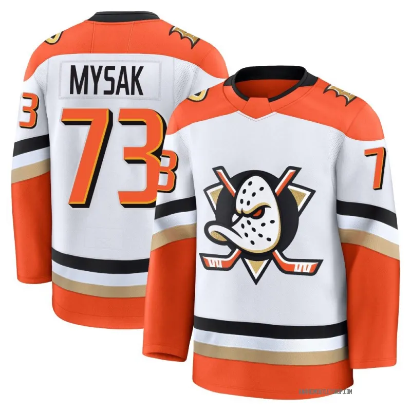 White Men's Jan Mysak Premium Anaheim Ducks Edition 2025 Away Jersey