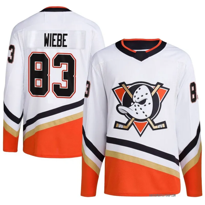 White Men's Jaxsen Wiebe Authentic Anaheim Ducks Reverse Retro 2.0 Jersey