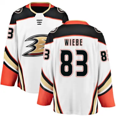 White Men's Jaxsen Wiebe Breakaway Anaheim Ducks Away Jersey
