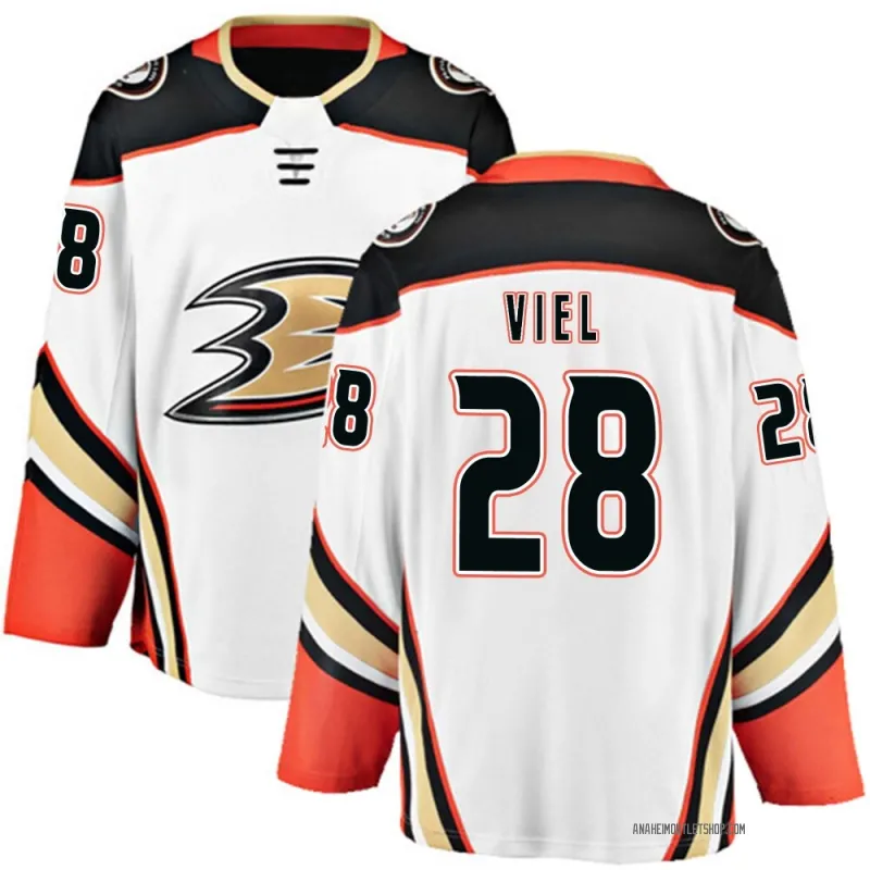 White Men's Jeffrey Viel Breakaway Anaheim Ducks Away Jersey