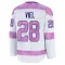 White Men's Jeffrey Viel Premium Anaheim Ducks 2024 Hockey Fights Cancer Practice Jersey