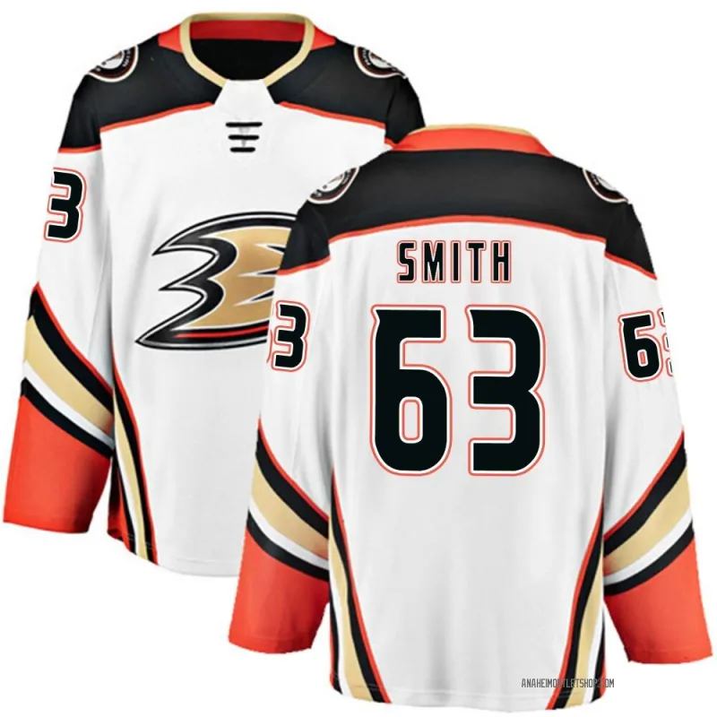 White Men's Konnor Smith Breakaway Anaheim Ducks Away Jersey