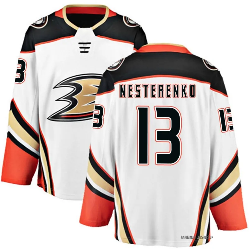 White Men's Nikita Nesterenko Breakaway Anaheim Ducks Away Jersey