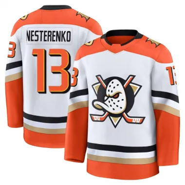 White Men's Nikita Nesterenko Premium Anaheim Ducks Edition 2025 Away Jersey