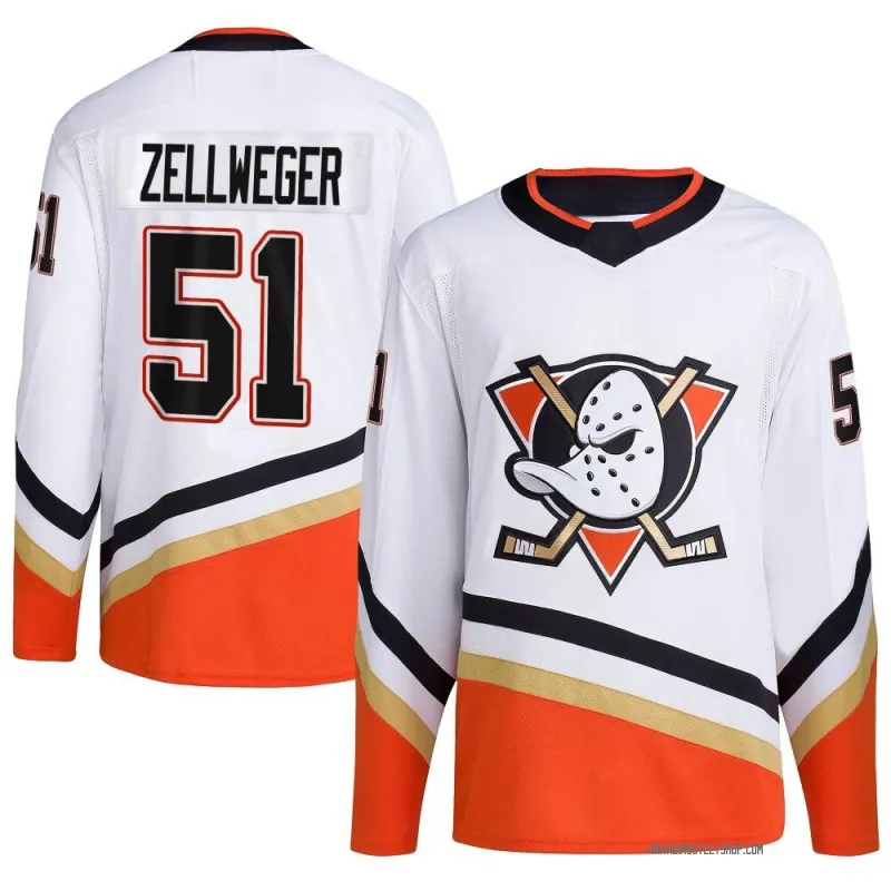 White Men's Olen Zellweger Authentic Anaheim Ducks Reverse Retro 2.0 Jersey