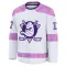 White Men's Ryan Kesler Premium Anaheim Ducks 2024 Hockey Fights Cancer Practice Jersey