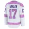 White Men's Ryan Kesler Premium Anaheim Ducks 2024 Hockey Fights Cancer Practice Jersey