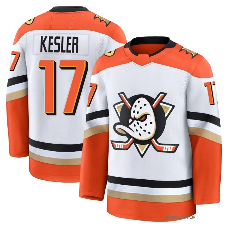 White Men's Ryan Kesler Premium Anaheim Ducks Edition 2025 Away Jersey