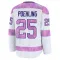 White Men's Ryan Poehling Premium Anaheim Ducks 2024 Hockey Fights Cancer Practice Jersey