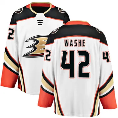 White Men's Tim Washe Breakaway Anaheim Ducks Away Jersey