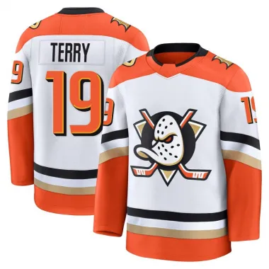 White Men's Troy Terry Premium Anaheim Ducks Edition 2025 Away Jersey
