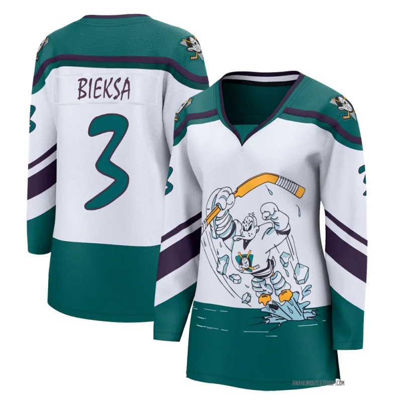 White Women's Kevin Bieksa Breakaway Anaheim Ducks 2020/21 Special Edition Jersey