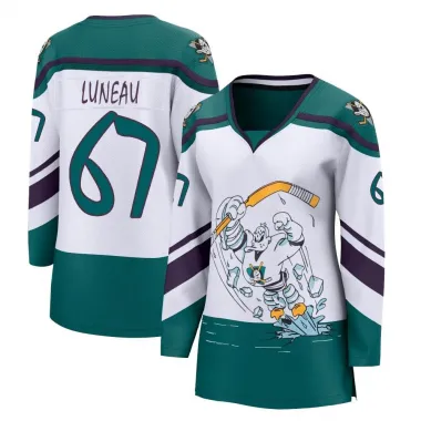 White Women's Tristan Luneau Breakaway Anaheim Ducks 2020/21 Special Edition Jersey