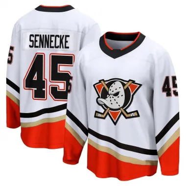 White Youth Beckett Sennecke Breakaway Anaheim Ducks Special Edition 2.0 Jersey