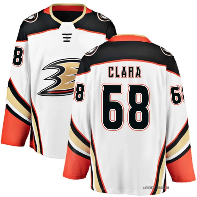 White Youth Damian Clara Breakaway Anaheim Ducks Away Jersey