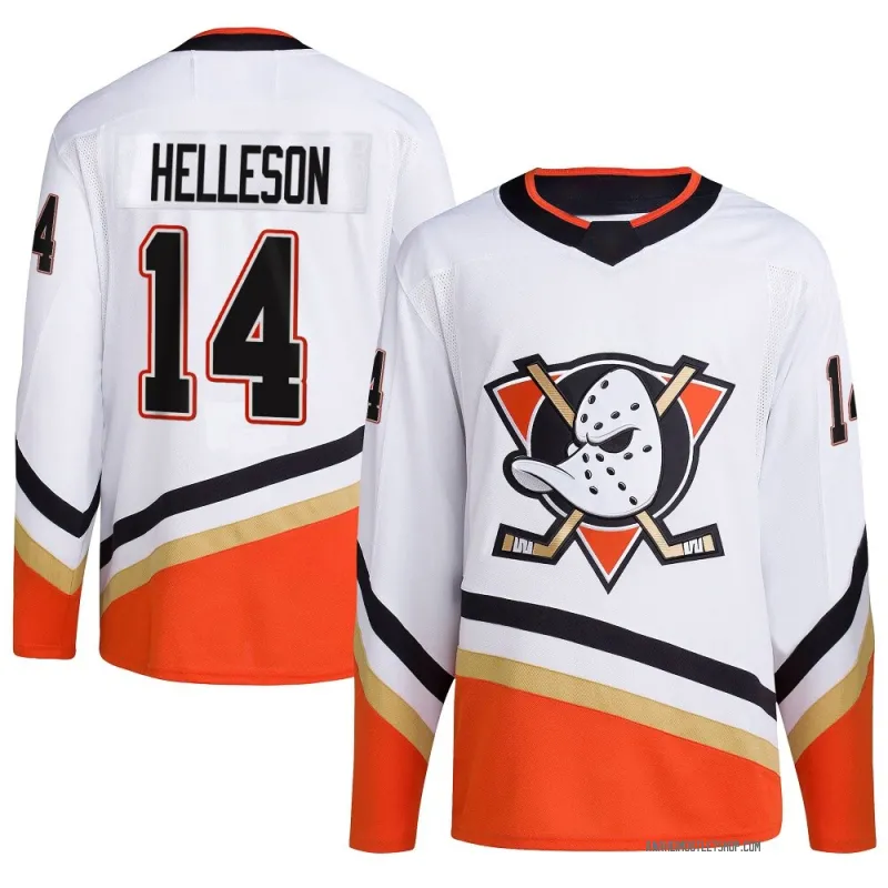 White Youth Drew Helleson Authentic Anaheim Ducks Reverse Retro 2.0 Jersey