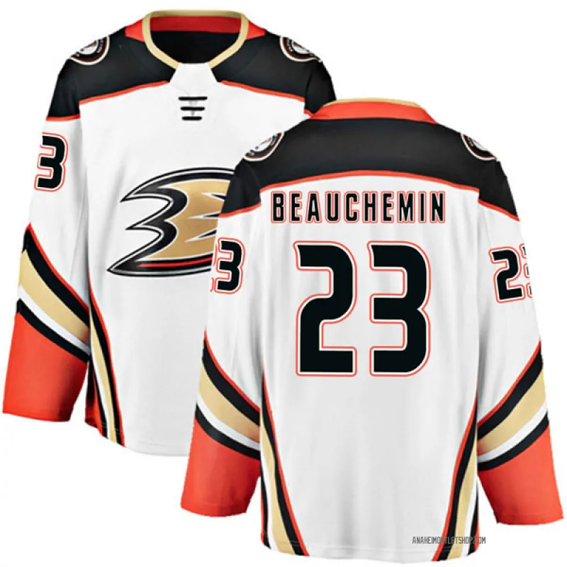 White Youth Francois Beauchemin Authentic Anaheim Ducks Away Jersey