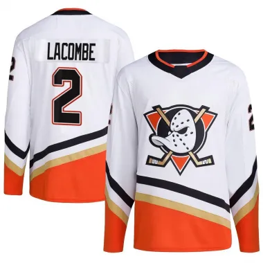 White Youth Jackson LaCombe Authentic Anaheim Ducks Reverse Retro 2.0 Jersey