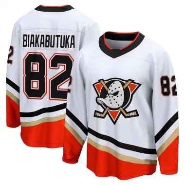 White Youth Jeremie Biakabutuka Breakaway Anaheim Ducks Special Edition 2.0 Jersey