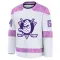 White Youth Mikael Granlund Premium Anaheim Ducks 2024 Hockey Fights Cancer Practice Jersey