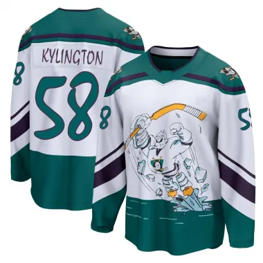 White Youth Oliver Kylington Breakaway Anaheim Ducks 2020/21 Special Edition Jersey
