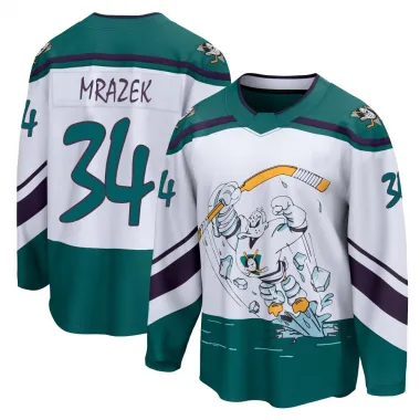 White Youth Petr Mrazek Breakaway Anaheim Ducks 2020/21 Special Edition Jersey