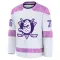 White Youth Rodwin Dionicio Premium Anaheim Ducks 2024 Hockey Fights Cancer Practice Jersey