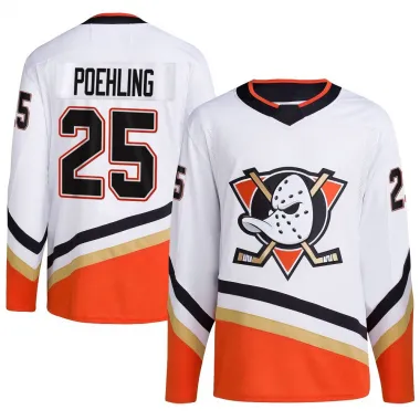White Youth Ryan Poehling Authentic Anaheim Ducks Reverse Retro 2.0 Jersey