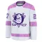 White Youth Scott Niedermayer Premium Anaheim Ducks 2024 Hockey Fights Cancer Practice Jersey