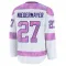 White Youth Scott Niedermayer Premium Anaheim Ducks 2024 Hockey Fights Cancer Practice Jersey