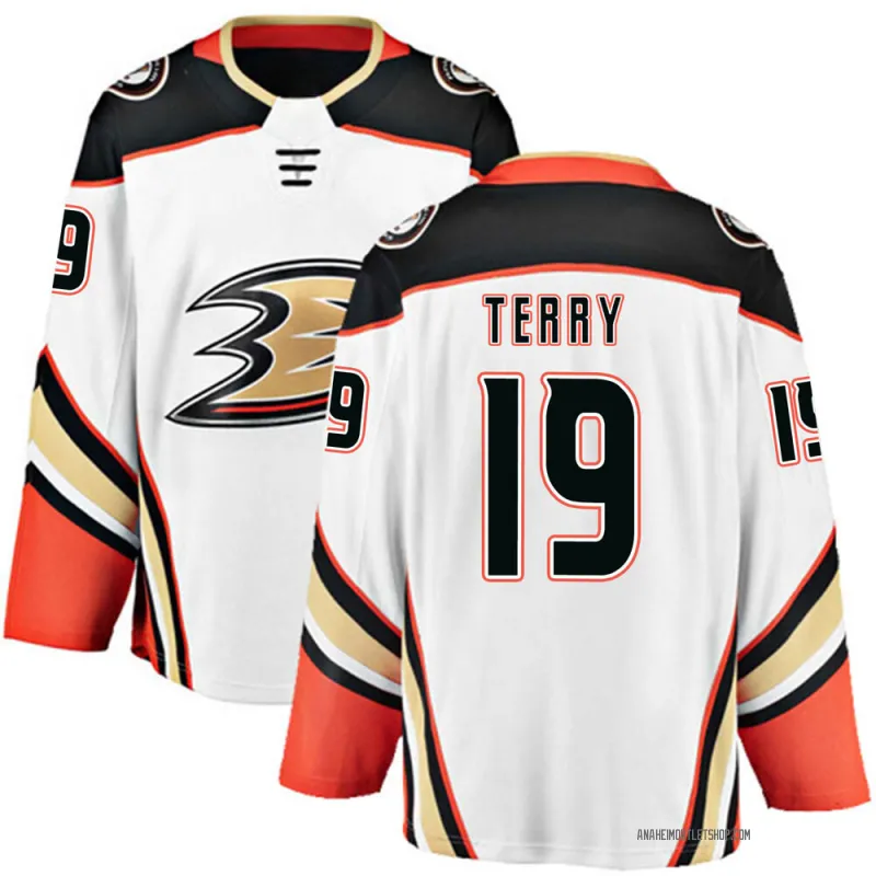 White Youth Troy Terry Breakaway Anaheim Ducks Away Jersey