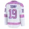 White Youth Troy Terry Premium Anaheim Ducks 2024 Hockey Fights Cancer Practice Jersey