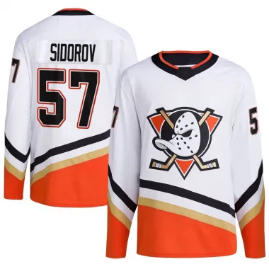 White Youth Yegor Sidorov Authentic Anaheim Ducks Reverse Retro 2.0 Jersey