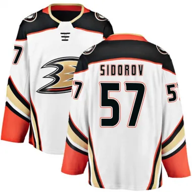 White Youth Yegor Sidorov Breakaway Anaheim Ducks Away Jersey
